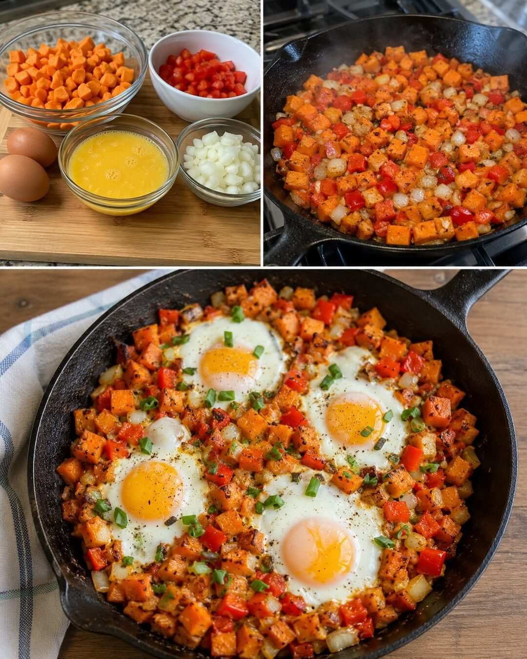 Sweet Potato Egg Breakfast Hash