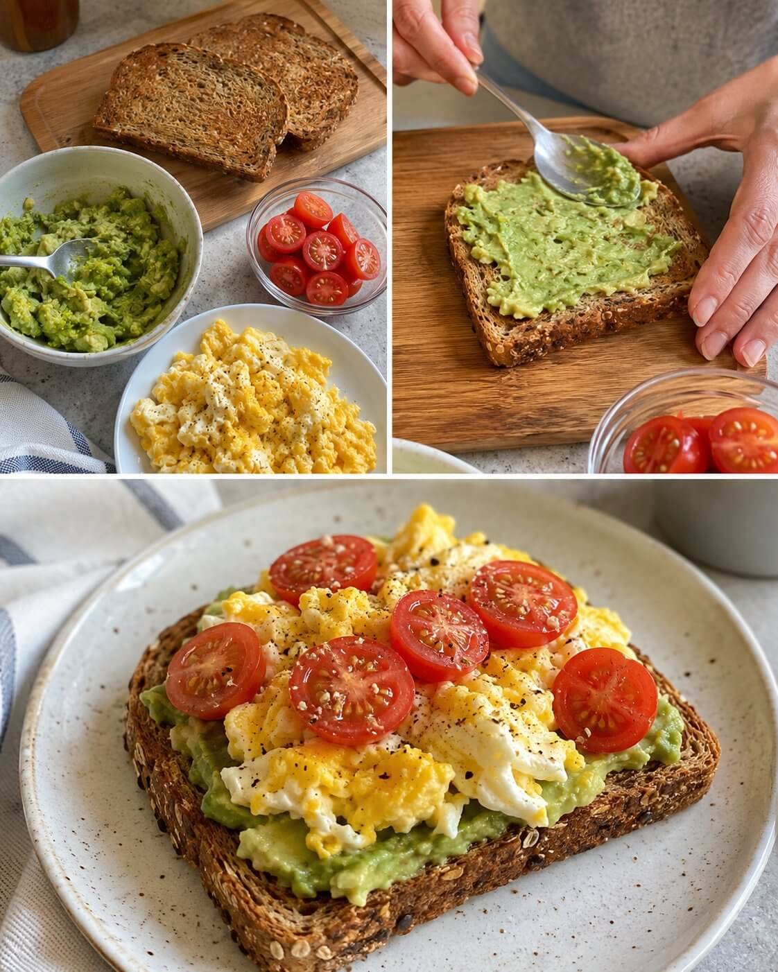 Easy Avocado Egg Toast with Tomato
