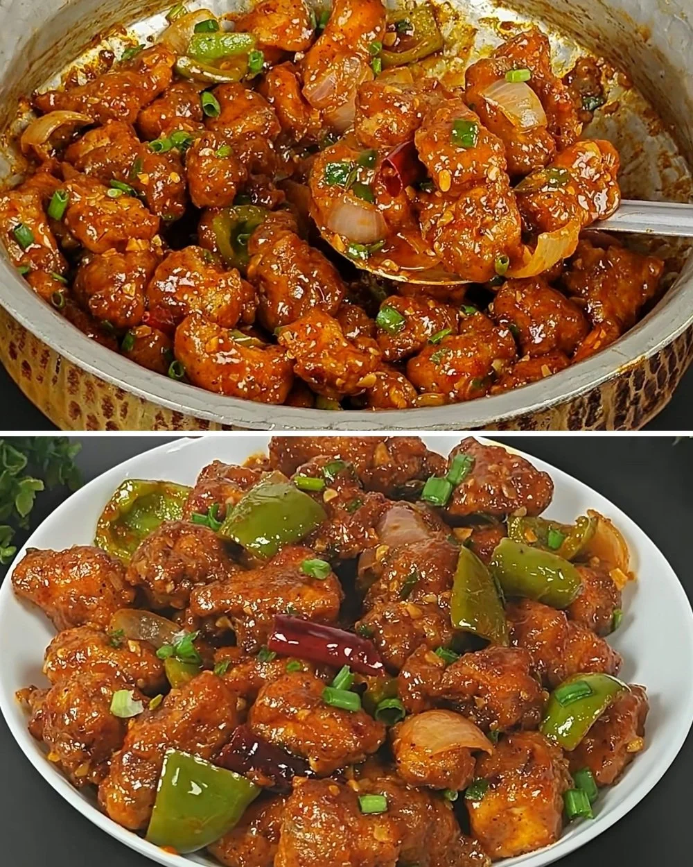 Delicious Crispy Chicken Chilly Dry served on a plate