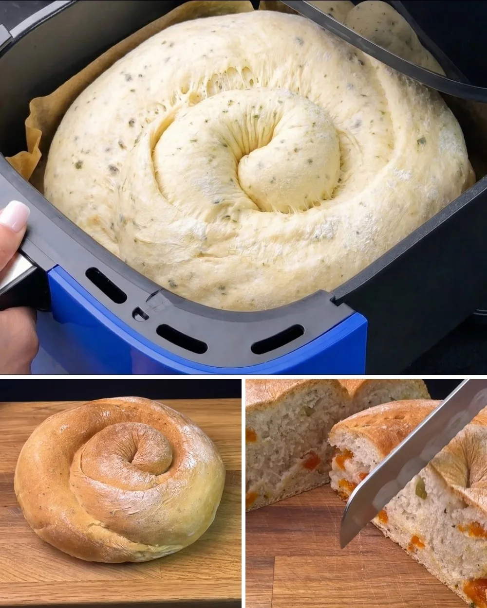 Delicious homemade sweet and savory air fryer bread recipe