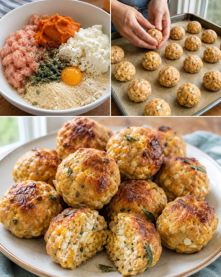 Chicken, Pumpkin and Ricotta Meatballs