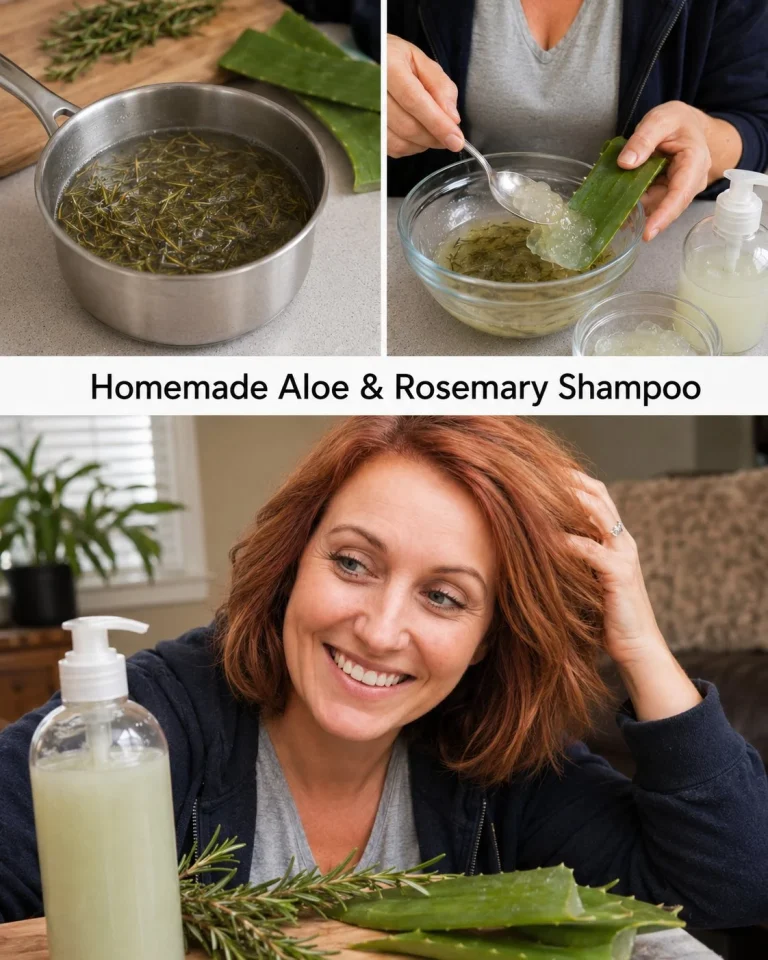 Homemade Aloe & Rosemary Shampoo