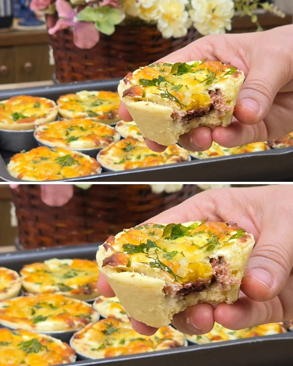 Delicious two-ingredient open-faced pie recipe served on a plate