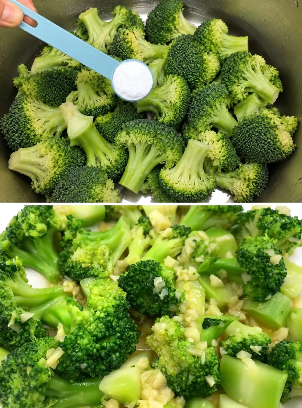 Perfectly boiled broccoli using the Japanese method for vibrant color and crisp texture