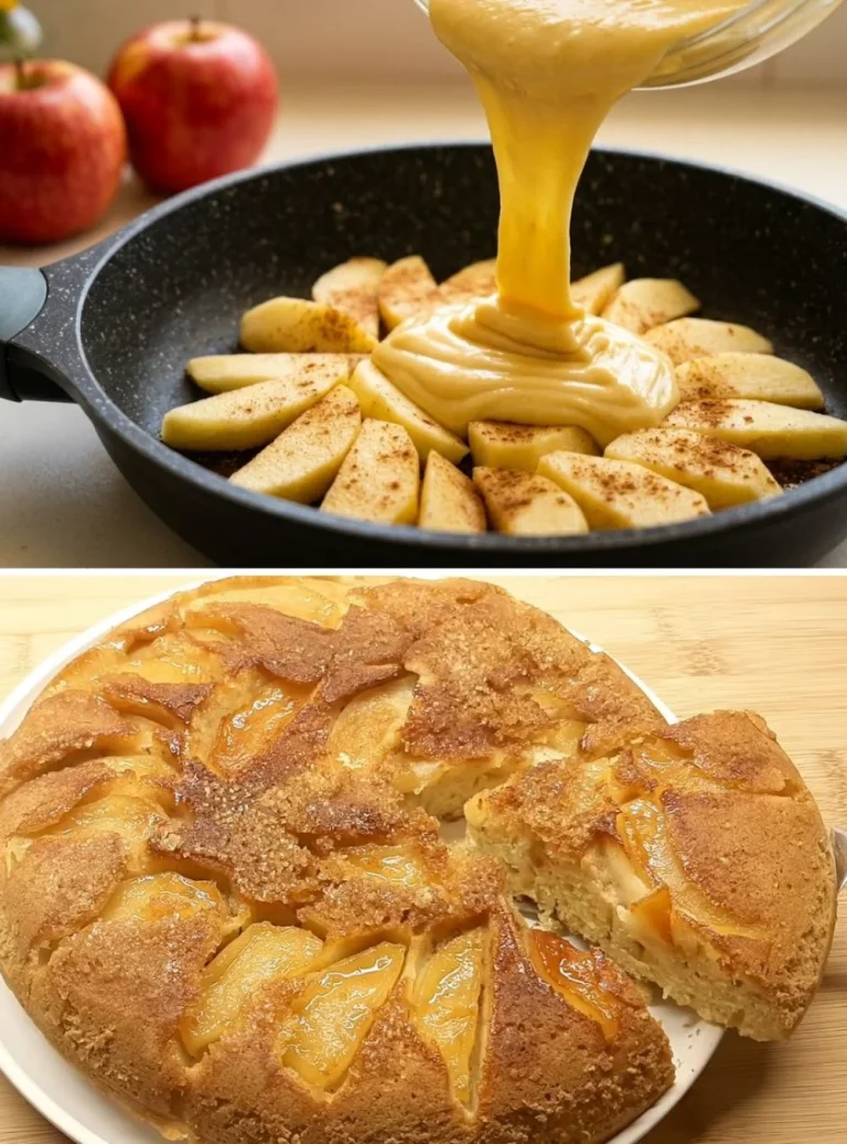 Apple Cake in a Pan: Easy and Moist Recipe Without an Oven 🍎