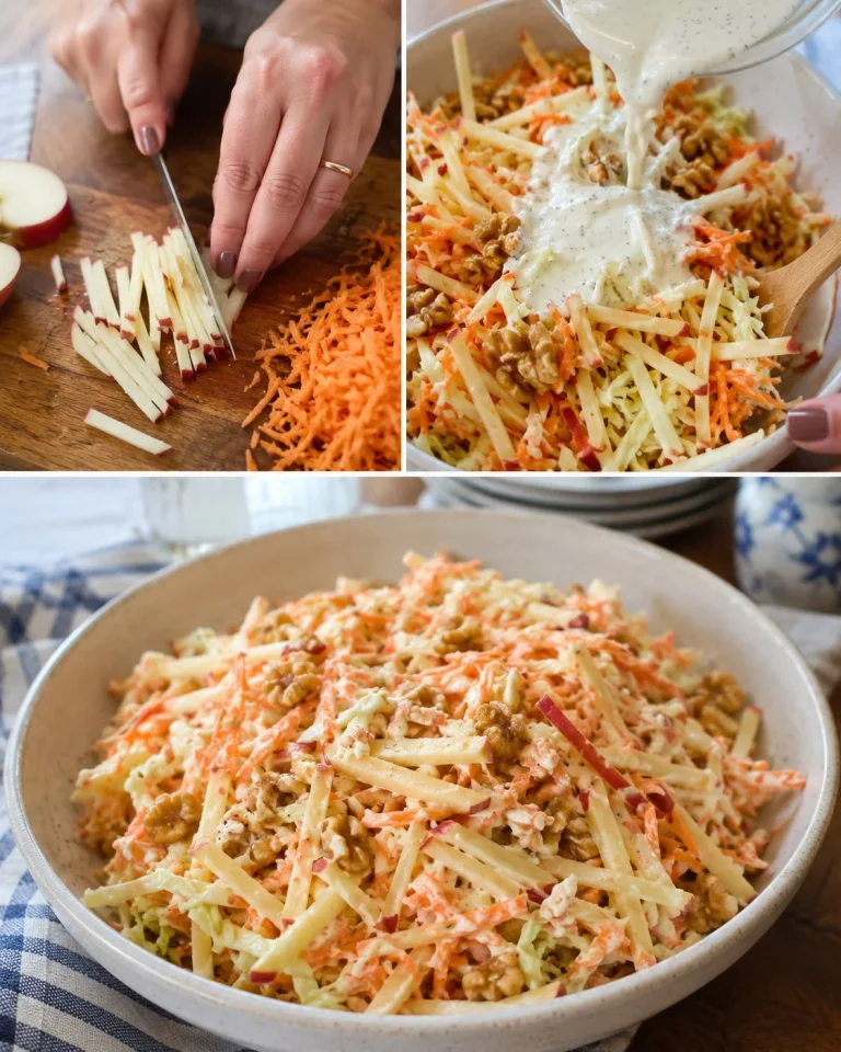 Apple Carrot Walnut Slaw