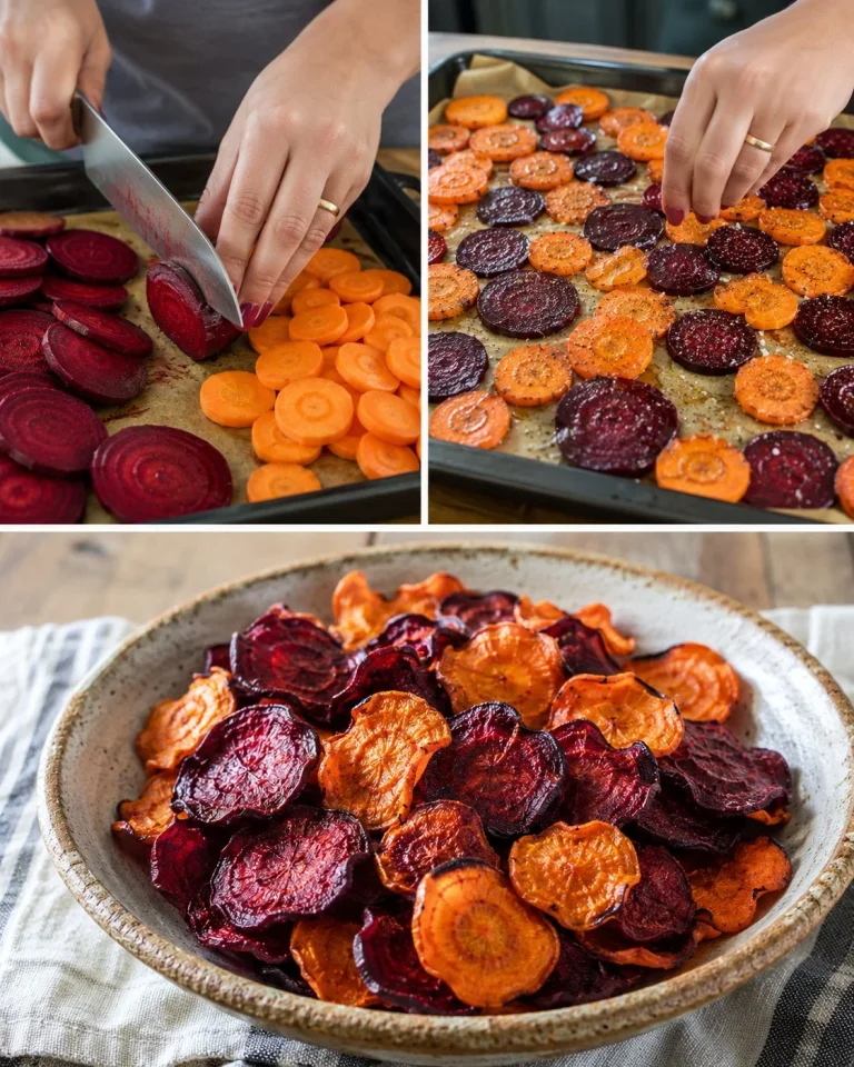 Baked Beet Carrot Chips