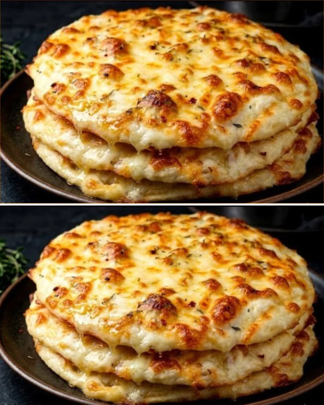 Delicious homemade cottage cheese flatbread topped with fresh ingredients.