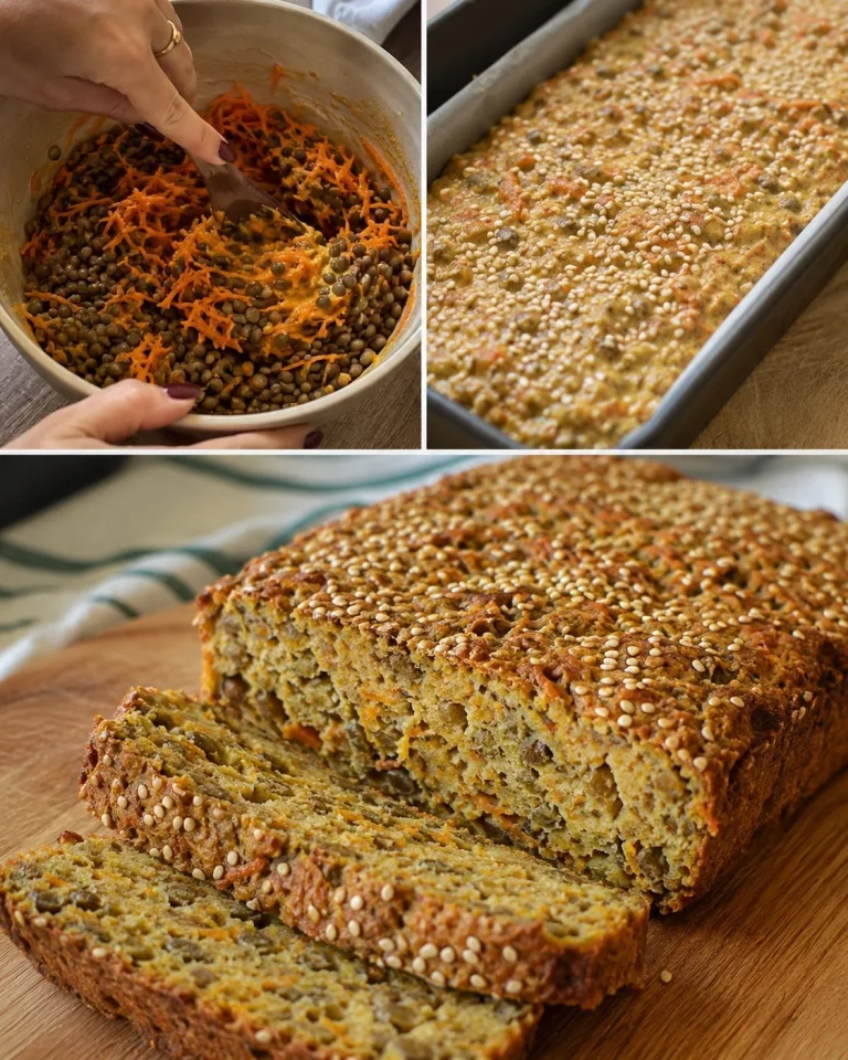 Carrot Sesame Lentil Bread