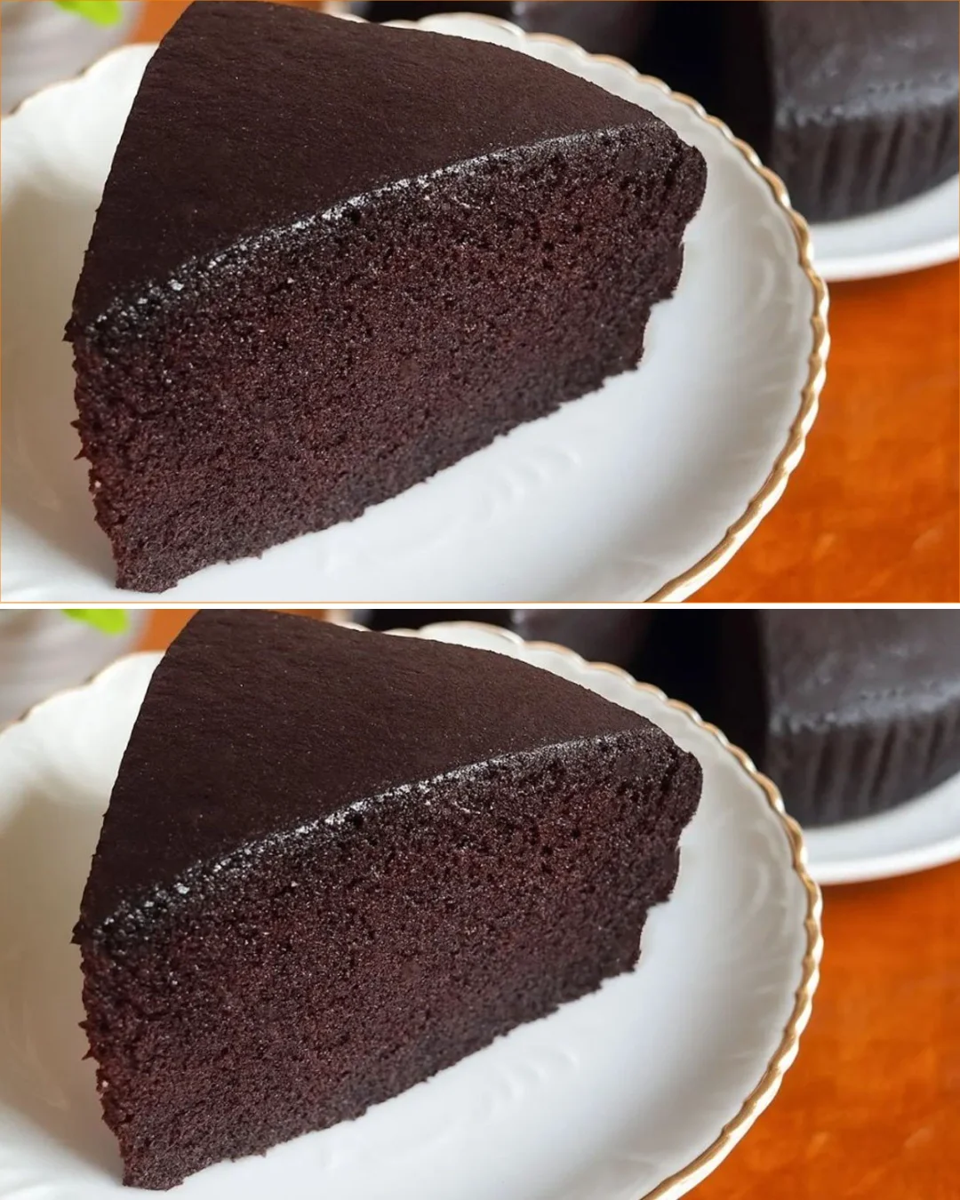 Moist Crazy Cake slice on a plate with a fork beside it