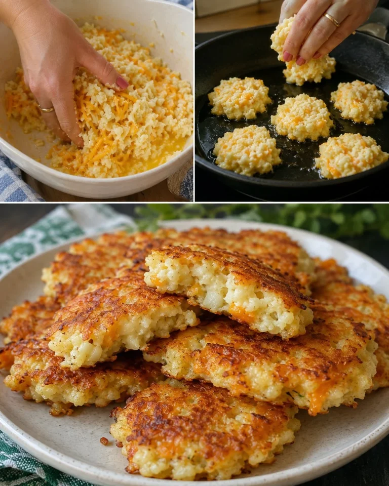 Crispy Cauliflower Cheddar Fritters