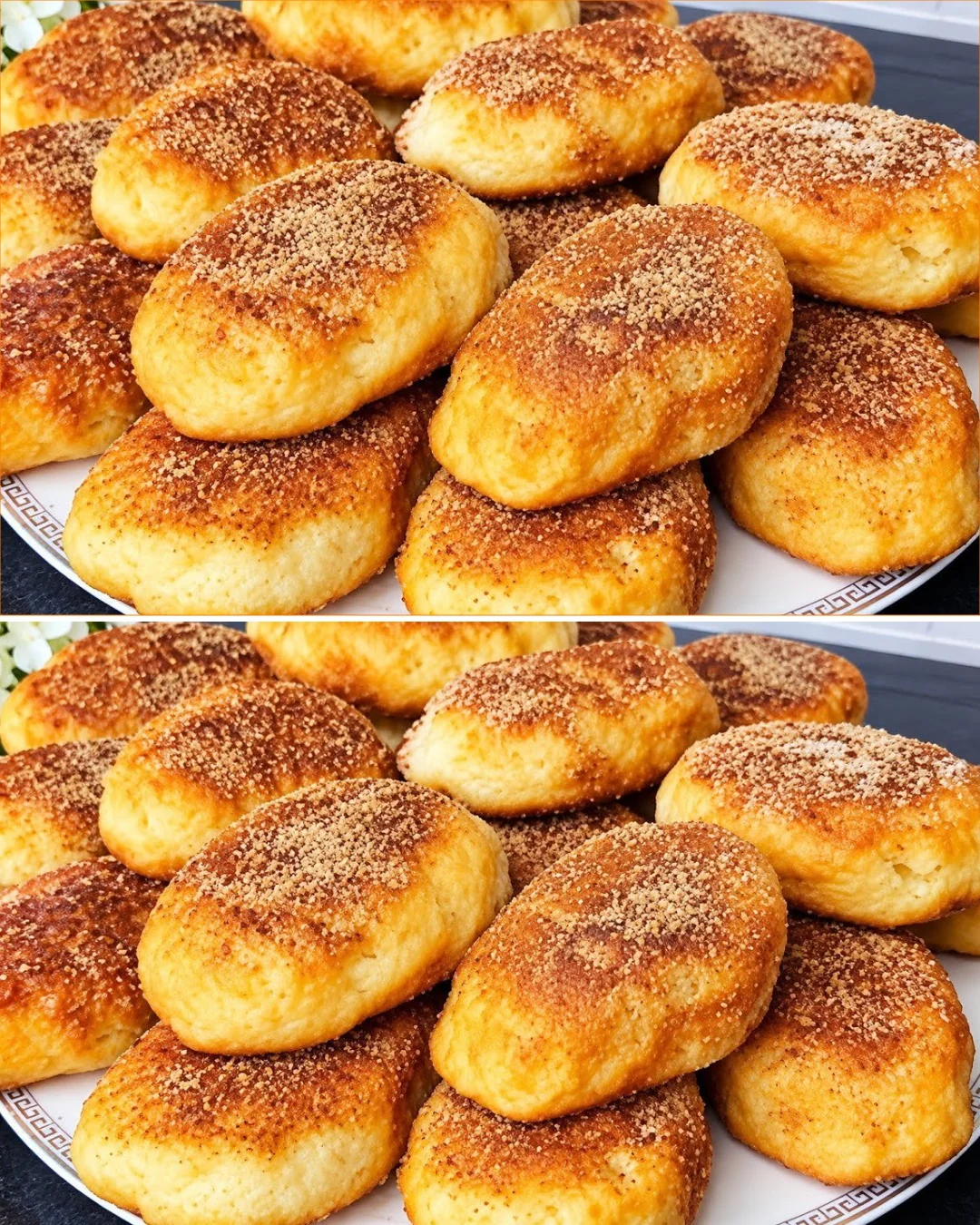 Homemade apple fritters with grated apples, golden brown and delicious.