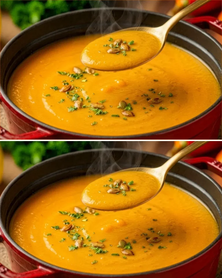 I could eat this pumpkin chickpea soup every day! It’s the easiest recipe!