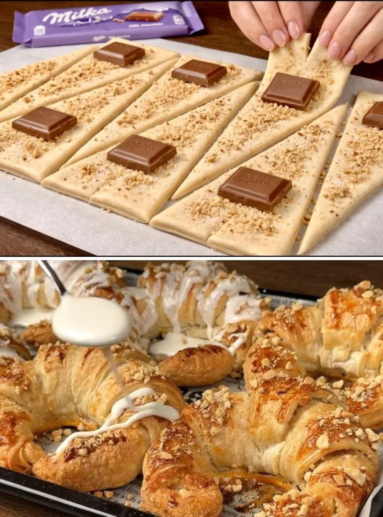 I learned this trick in a pastry shop! If you have puff pastry, just add chocolate!
