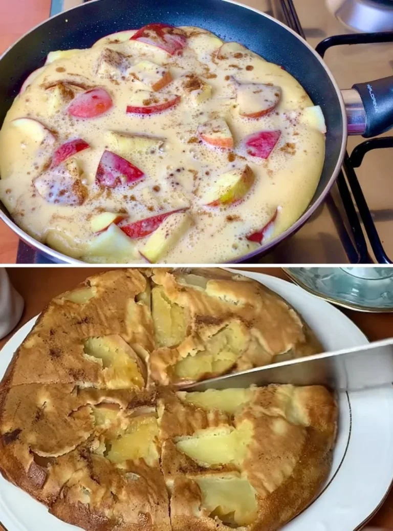 In 5 minutes, APPLE PIE in a pan that melts in your mouth! Quick and Delicious Breakfast!