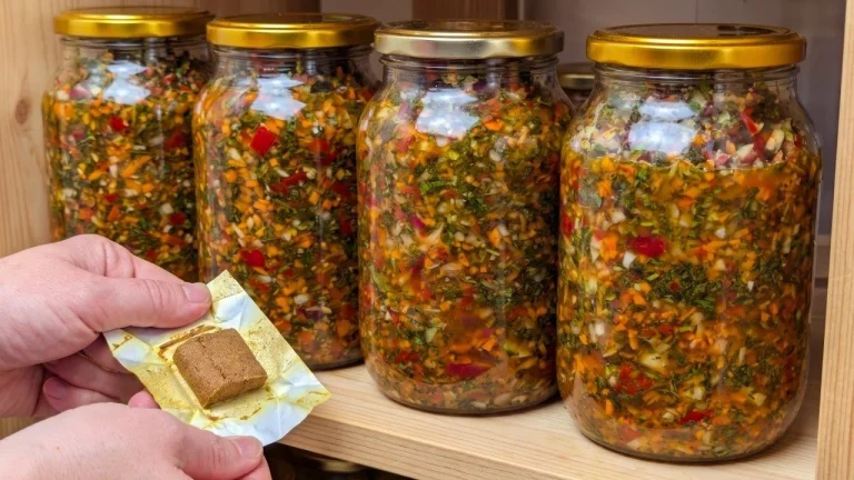 Instead of chemical bouillon cubes! Fresh broth all year round, without cooking!
