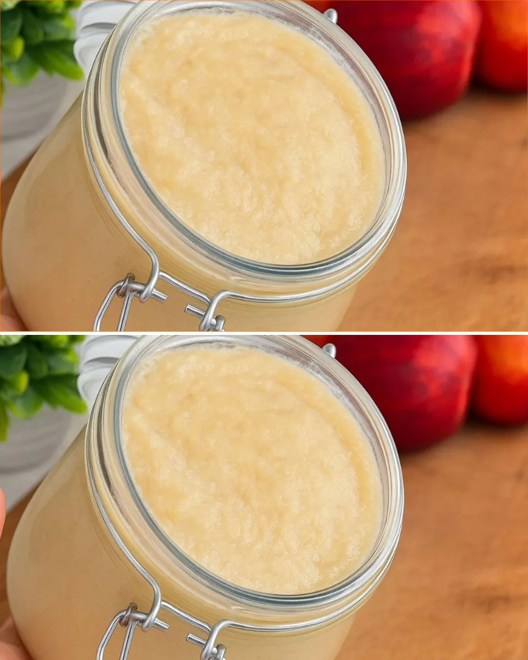 Delicious homemade apple butter made with only 2 ingredients, no sugar or butter.
