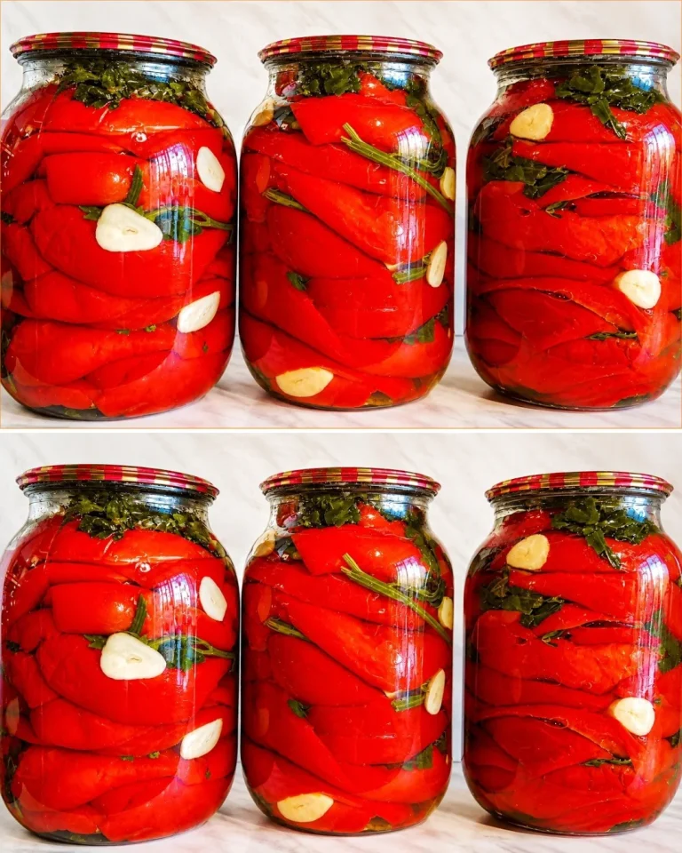 OH MY GOD, SO DELICIOUS! YOU OPEN A JAR AND IT’S GONE IN NO TIME! PICKLED PEPPERS FOR THE WINTER!