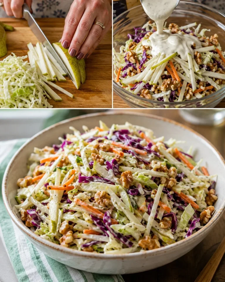 Pear Cabbage Crunch Slaw