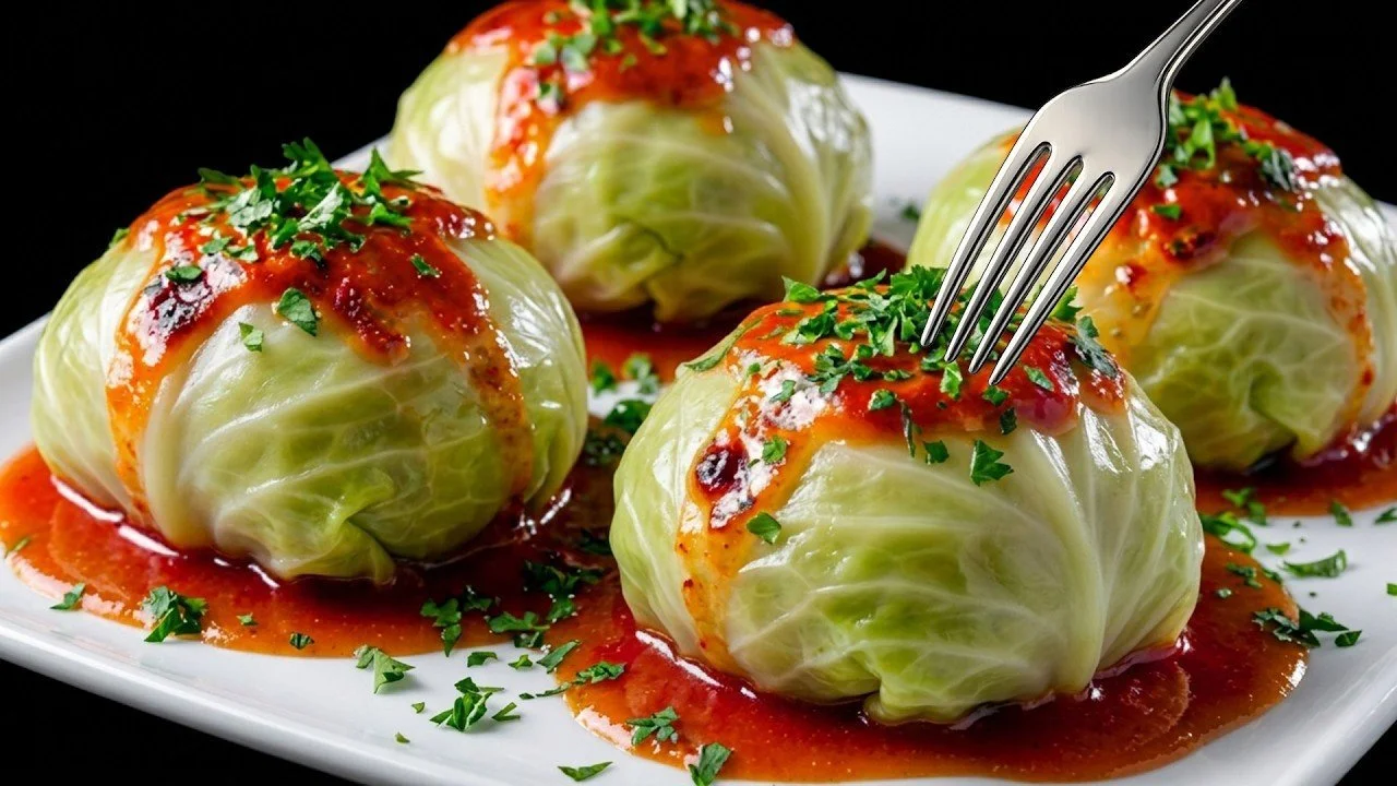 Delicious homemade cabbage rolls prepared the modern way.