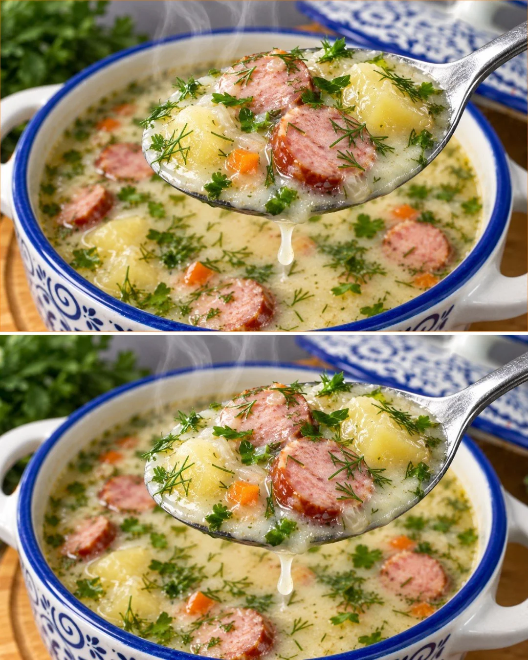 A bowl of authentic Czech soup showcasing traditional flavors and ingredients.