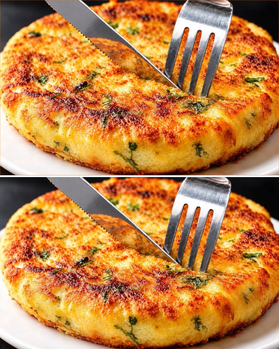 Delicious potatoes and eggs recipe, highlighting golden crispy potatoes and fluffy eggs.