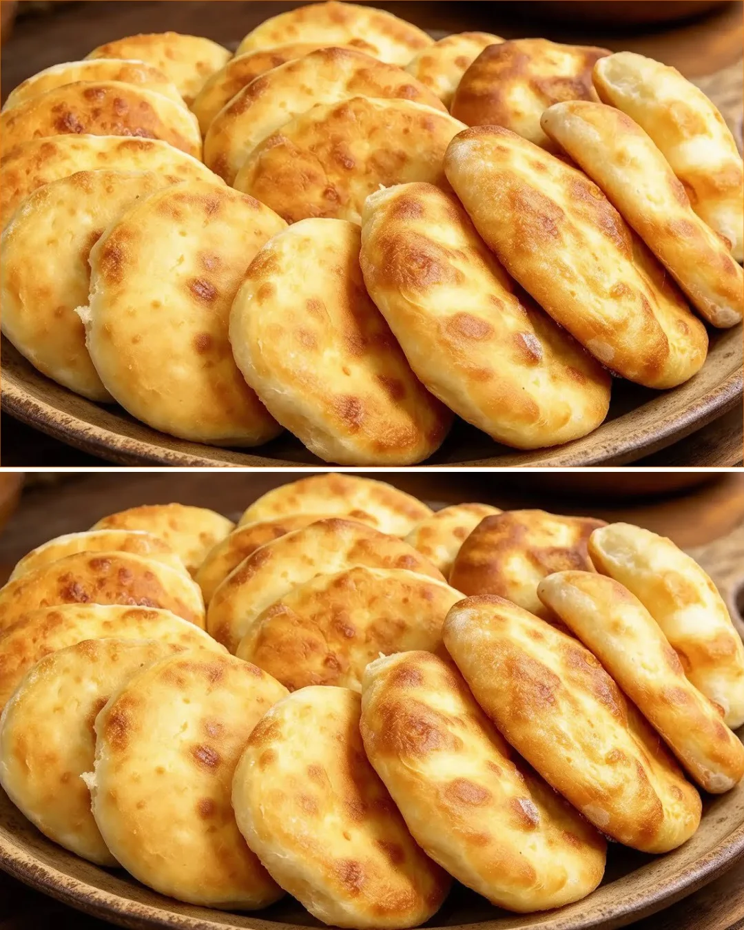 A pile of delicious homemade bread made from 1 kg of flour, perfect for sandwiches.