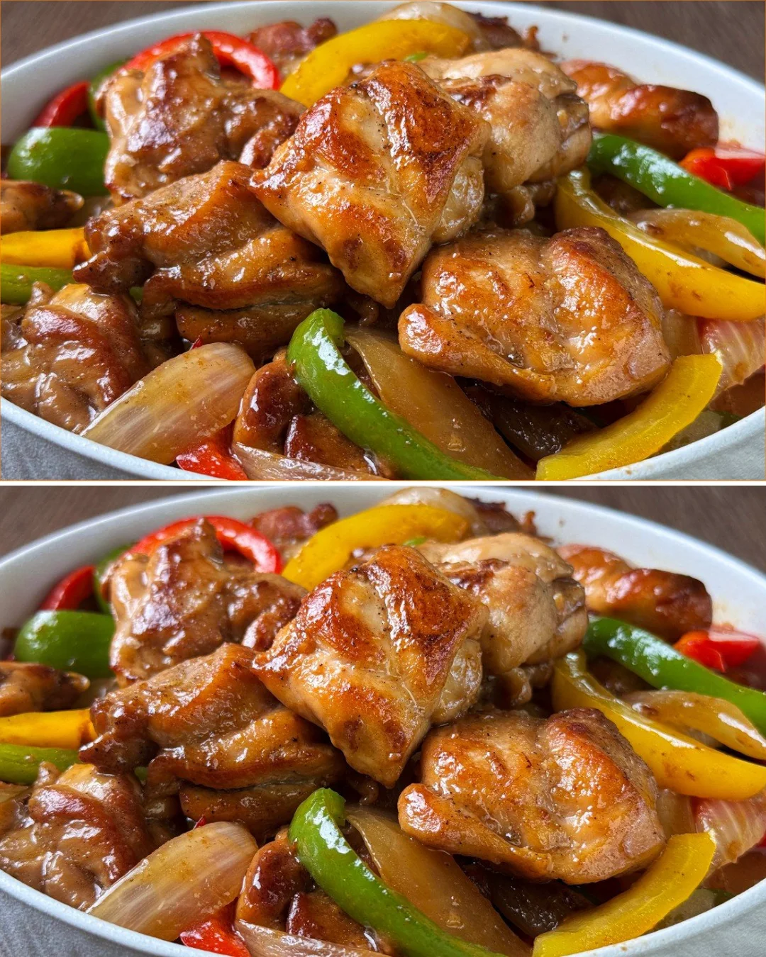 Quick Chicken Stir-Fry with Bell Peppers served in a bowl