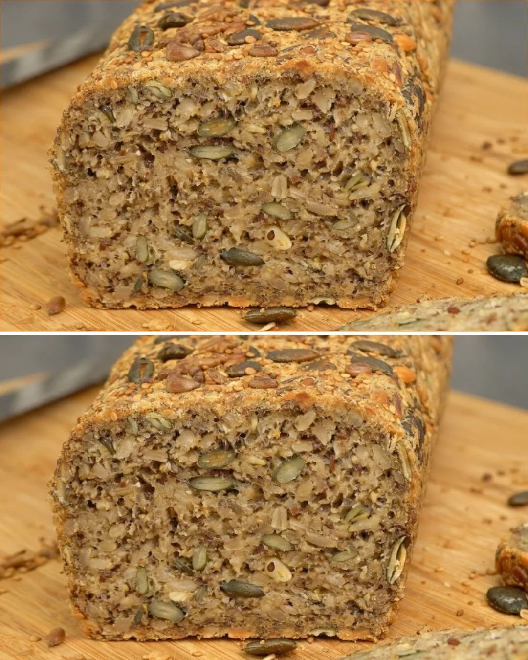 Healthy bread made with mixed seeds and oatmeal for weight loss.