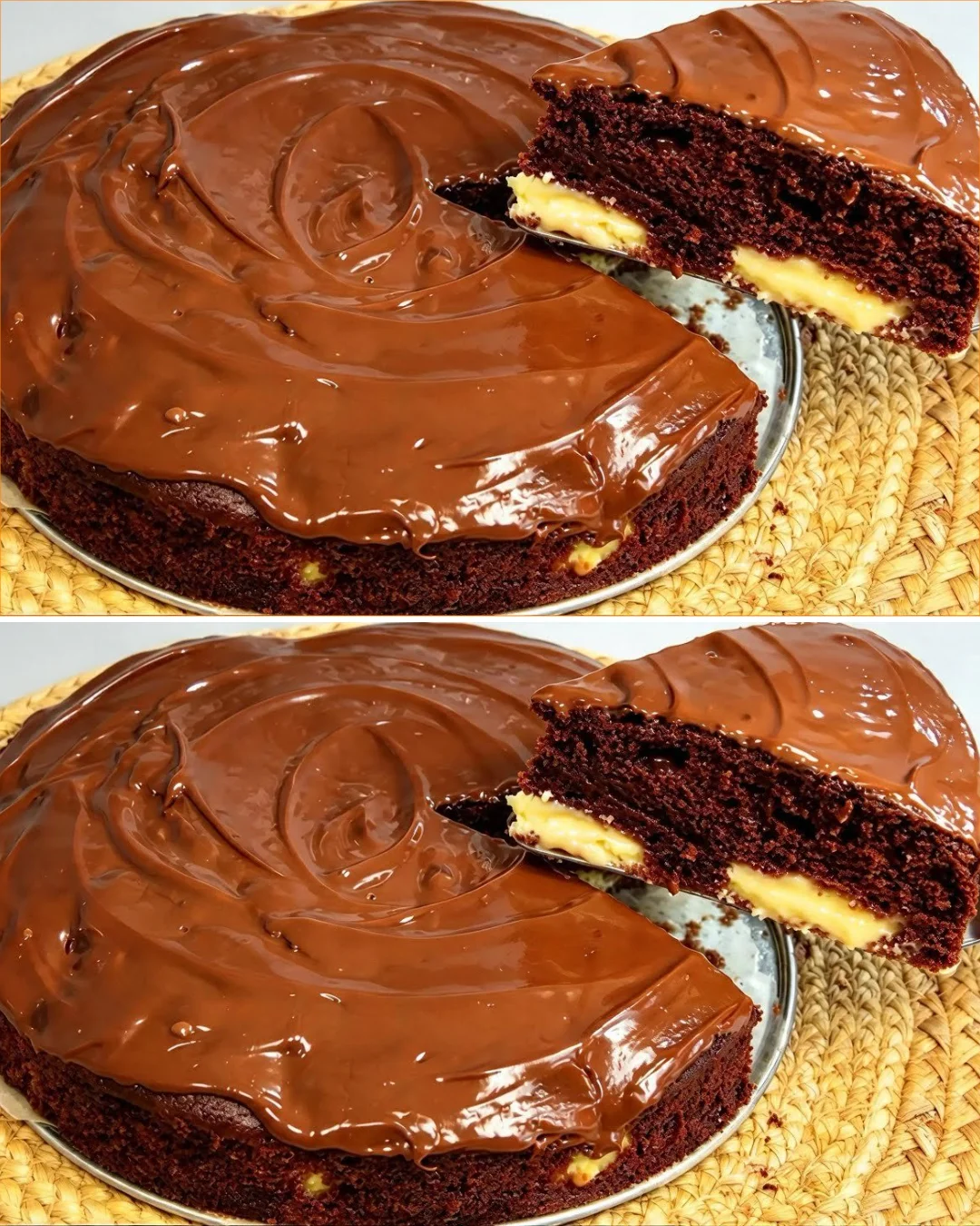Delicious chocolate pie with cottage cheese, ready in 5 minutes for tea time.