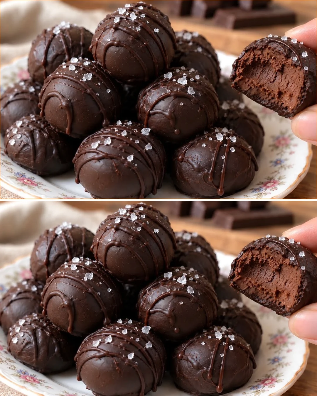 Delicious chickpea truffles made with three ingredients for a protein boost.