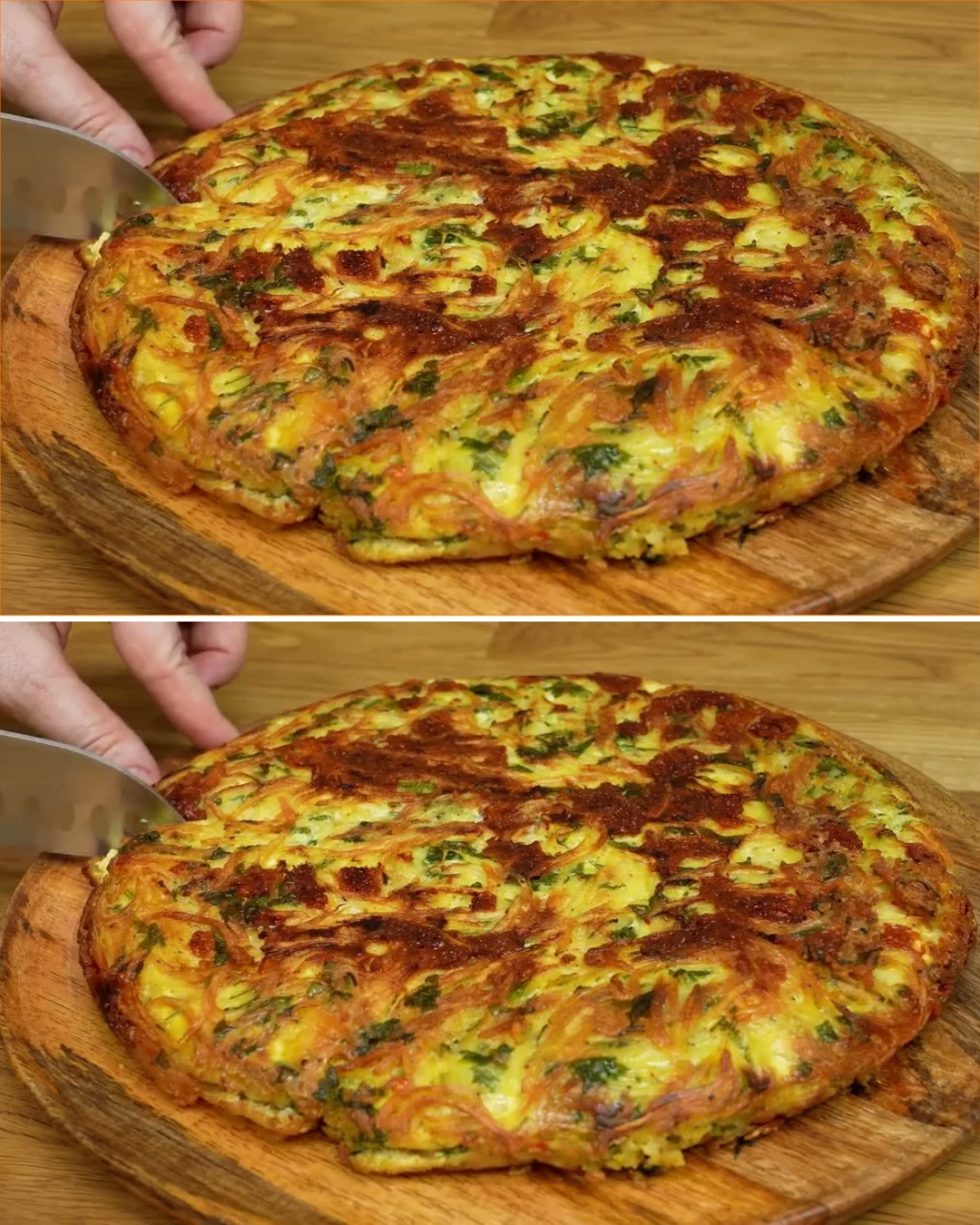 Delicious potato egg dish made with 3 potatoes and 3 eggs